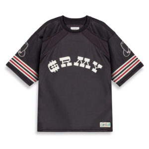 Lone Hand Mesh Football Jersey Black