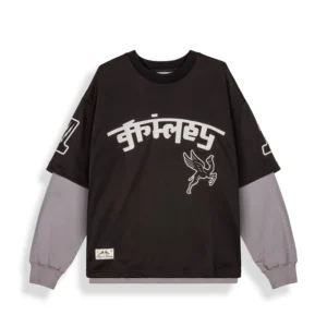 Camiseta De Manga Larga Race War Mesh Black