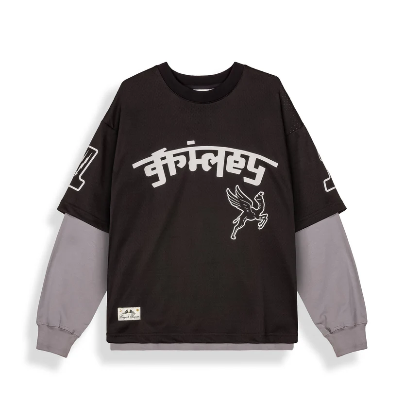 Camiseta De Manga Larga Race War Mesh Black